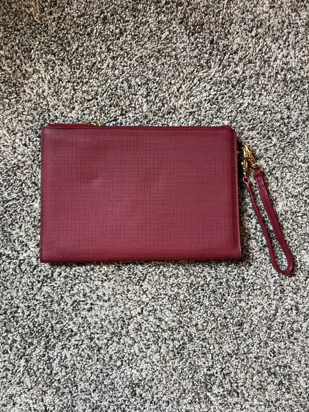 Dagne Dover Women's Burgundy Wristlet Clutch Bag